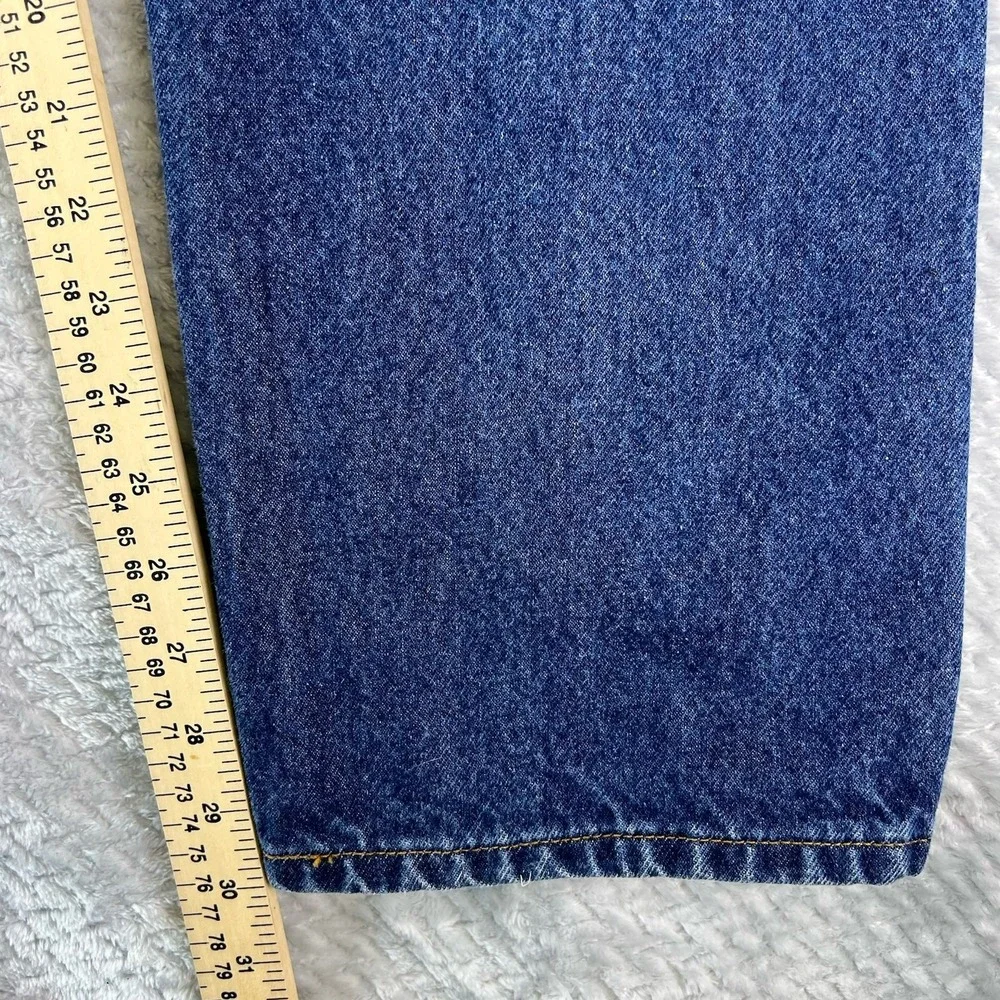 Levi's 505 Regular Fit Straight Leg Jeans Men's 36x30 Blue Denim 100% Cotton Vtg